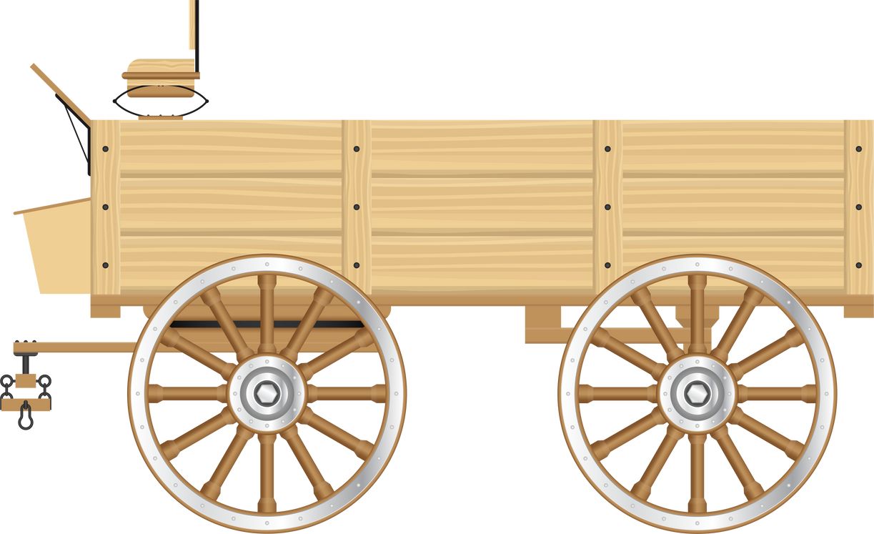 Wild west wagon clip art