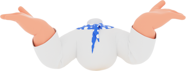 3D People Hand Casual Body Gesture